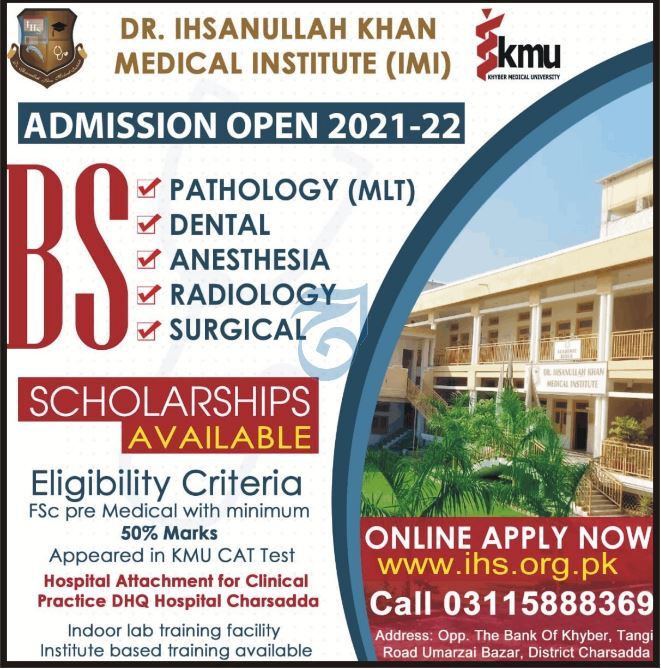 Dr.Ihsanullah-Khan-Medical-Institute-BS-Hons-Admission-2022